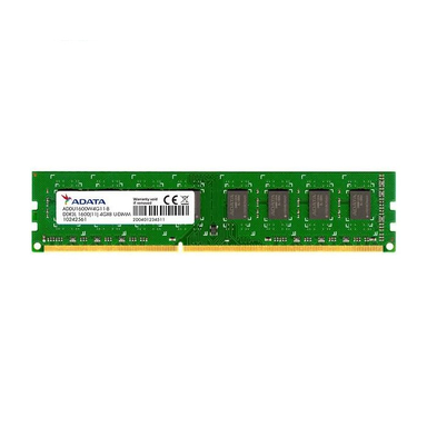 رم دسکتاپ DDR3L تک کاناله ای دیتا (Adata) مدل Premier فرکانس 1600 مگاهرتز CL11 ظرفیت 8 گیگابایت