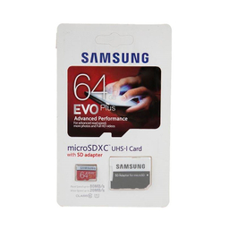 کارت حافظه MicroSDXC سامسونگ (Samsung) مدل Evo Plus کلاس 10 استاندارد UHS-I U1 سرعت 80 MBps ظرفیت 64 گیگابایت