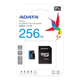 کارت حافظه‌ MicroSDXC ای دیتا (Adata) مدل premier کلاس 10 استاندارد UHS-I U1 سرعت 100 MBps ظرفیت 256 گیگابایت رنگ مشکی