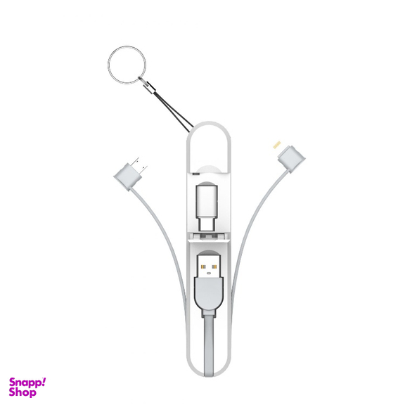 کابل سه سر (میکرو-لایتنینگ-تایپ سی) LDNIO LC130