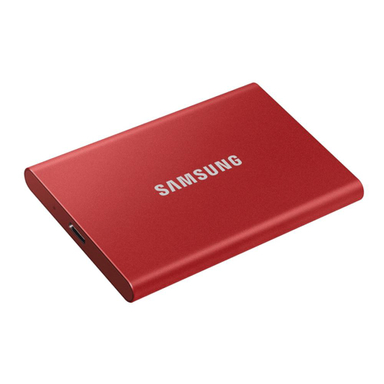 SSD اکسترنال سامسونگ (Samsung) مدل T7 ظرفیت 500 گیگابایت رنگ قرمز