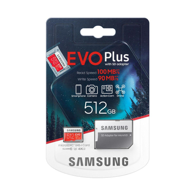 کارت حافظه MicroSDXC سامسونگ (Samsung) مدل Evo Plus کلاس 10 استاندارد UHS-I U3 سرعت 100 MBps ظرفیت 512 گیگابایت