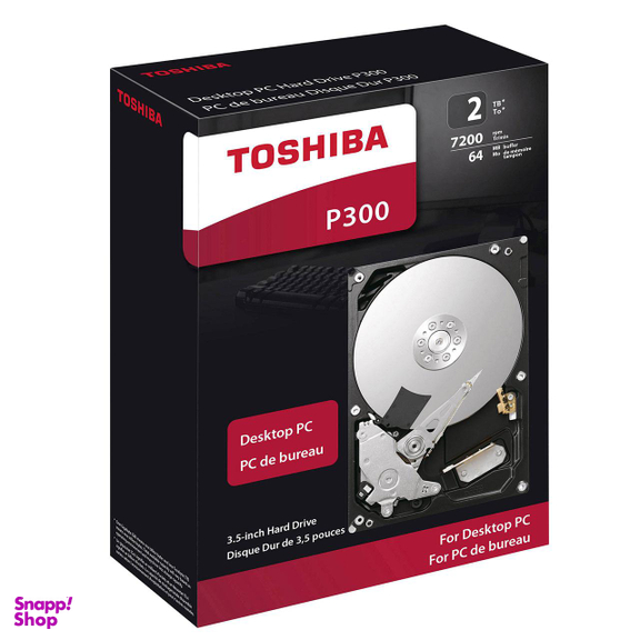 هارد دیسک اینترنال توشیبا (Toshiba) مدل P300 HDWD120 ظرفیت 2 ترابایت