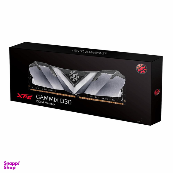 رم دسکتاپ DDR4 تک کاناله ای دیتا (Adata) مدل XPG GAMMIX D30 فرکانس 3000 مگاهرتز CL16 ظرفیت 8 گیگابایت