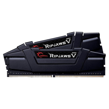 رم دسکتاپ DDR4 دو کاناله جی اسکیل (G Skill) مدل Ripjaws V فرکانس 3200 مگاهرتز CL16 ظرفیت 16 گیگابایت بسته دو عددی