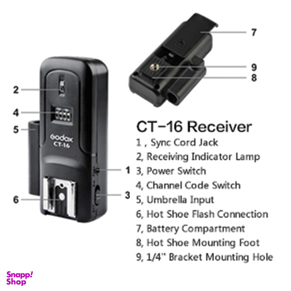 رادیو تریگر گودوکس (Godox) مدل CT16
