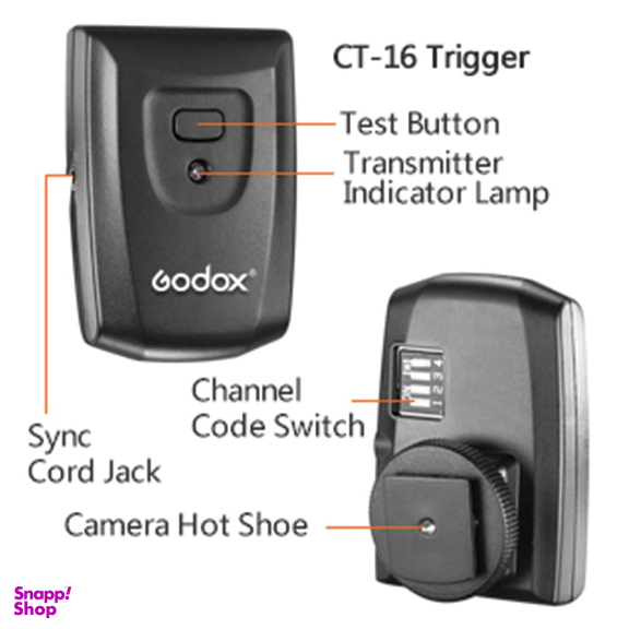 رادیو تریگر گودوکس (Godox) مدل CT16