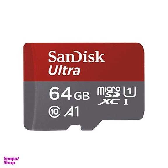 کارت حافظه MicroSDXC سن دیسک (San Disk) مدل ultra A1 و UHS-I 120MB/sظرفیت 64 گیگابایت