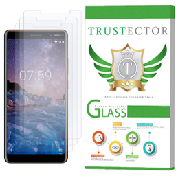 محافظ صفحه نمایش تراستکتور (Trustector) مدل GLS مناسب گوشی نوکیا 7 Plus بسته 3 عددی