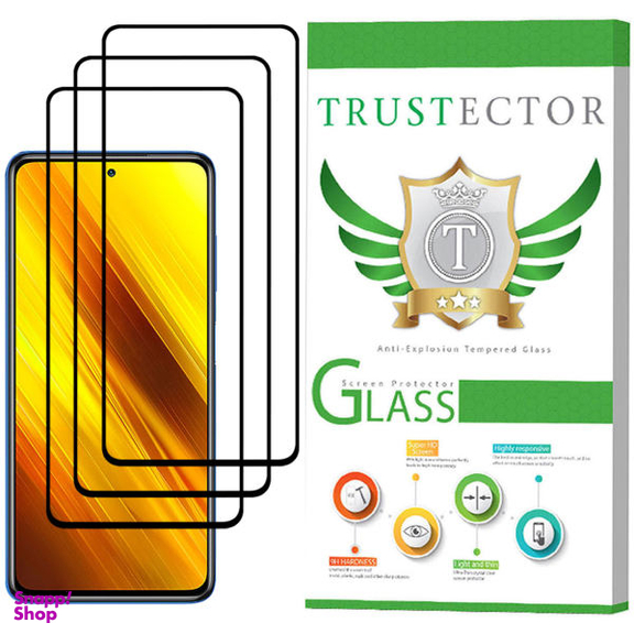 محافظ صفحه نمایش تراستکتور (Trustector) مدل GSS مناسب گوشی موبایل شیایومی Poco X3 NFC بسته 3 عددی