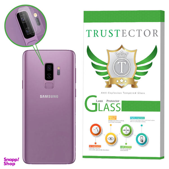 محافظ لنز دوربین تراستکتور (Trustector) مدل CLP مناسب گوشی موبایل سامسونگ Galaxy S9 Plus بسته 3 عددی