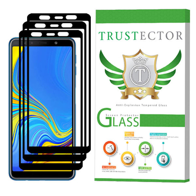 محافظ صفحه نمایش سرامیکی تراستکتور (Trustector) مدل CRM مناسب گوشی سامسونگ Galaxy J4 Plus بسته 3 عددی