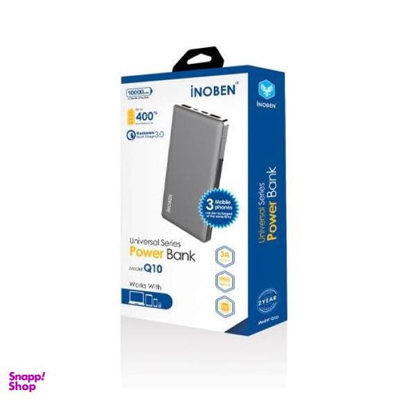 پاوربانک آینوبن (Inoben) مدل QPD-10 ظرفیت 10000 میلی آمپر ساعت