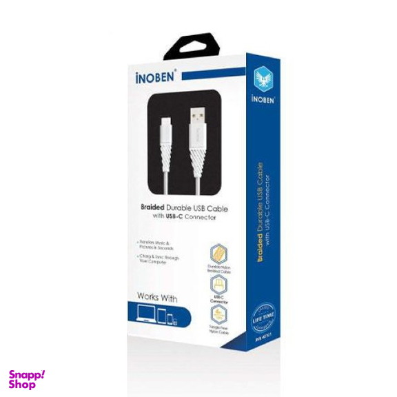 کابل شارژ USB به Type-C کنفی آینوبن (Inoben) مدل Braided طول 1.2 متری