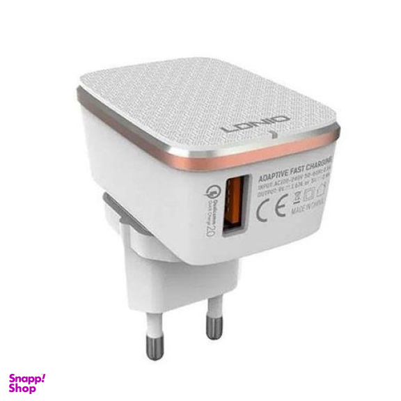 شارژ دیواری الدینیو(Ldnio) مدل A1204 همراه با یک کابل میکروUSB ساده طول 1 متری