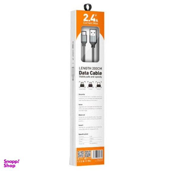 کابل شارژ USB به میکرو یو اس بی الدینیو(Ldnio) مدل LS442 طول 2 متری