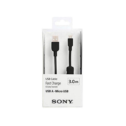 کابل شارژ USB به میکرو USB سونی (Sony) مدل AB300 طول 3 متری