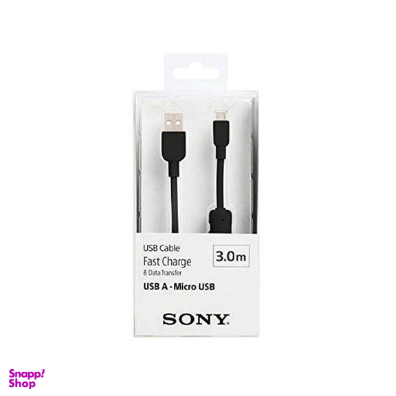 کابل شارژ USB به میکرو USB سونی (Sony) مدل AB300 طول 3 متری
