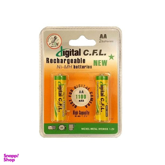 باتری قلمی قابل شارژ سی اف ال (CFL) ظرفیت 1100 میلی آمپر رنگ سفید