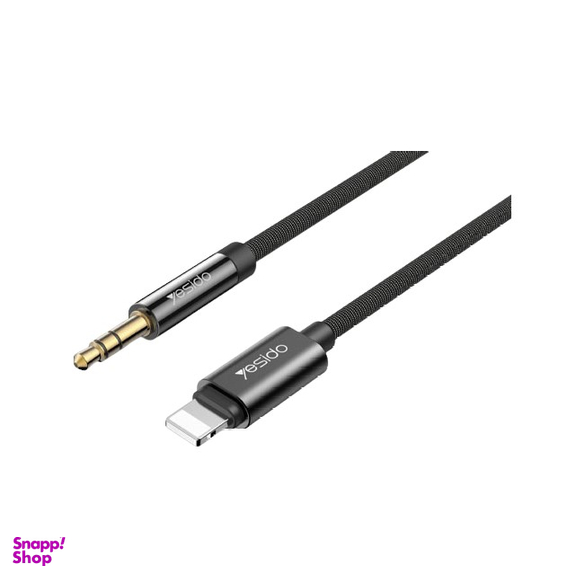 تبدیل لایتنینگ به جک 3.5 میلیمتری AUX یسیدو (Yesido) مدل YAU 17 طول 1.2 متری