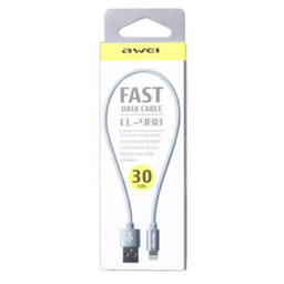کابل کوتاه USB به لایتنینگ اوی (Awei) مدل Cl-988 طول 30 سانتی متری