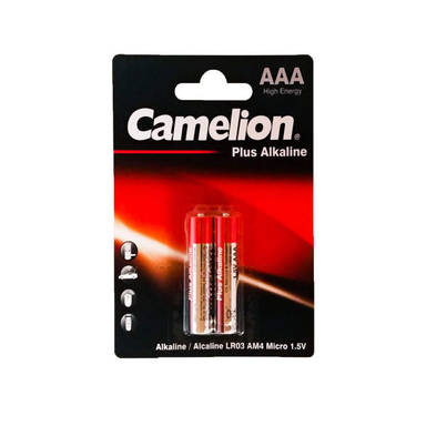 باتری نیم قلمی کملیون (Camelion) مدل پلاس آلکالاین بسته 2 عددی رنگ قرمز