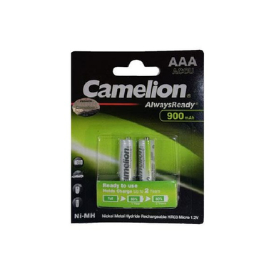 باتری نیم قلمی قابل شارژ کملیون (Camelion) ظرفیت 1100 میلی آمپر بسته 2 عددی رنگ نارنجی
