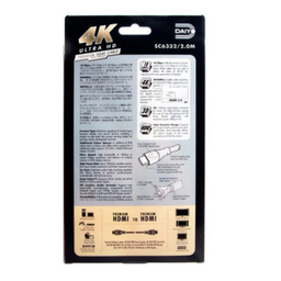کابل HDMI دایو (Daiyo) کیفیت 4K مدل SC 6332 طول 2 متری