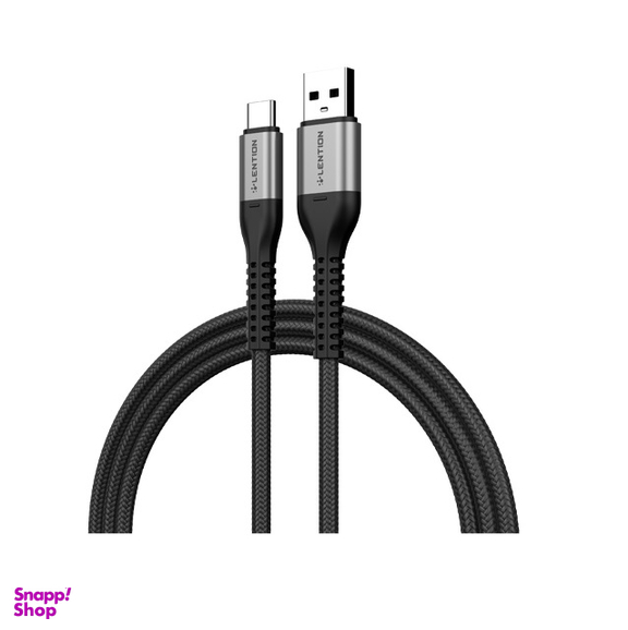کابل شارژ USB به تایپ سی لنشن (Lention)طول 2 متری
