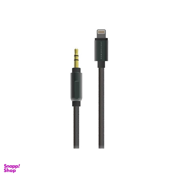 کابل لایتنینگ به AUX پاورولوژی (Powerology) طول 1.2 متر رنگ مشکی