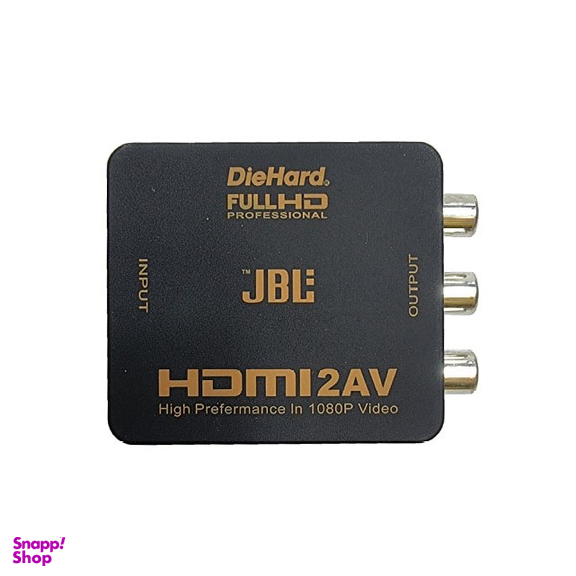 تبدیل HDMI به AV دای هارد (DieHard) رنگ مشکی