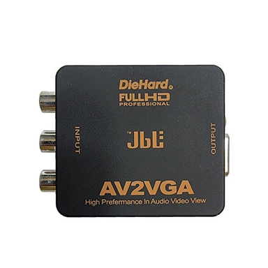 تبدیل AV به VGA دای هارد (DieHard) رنگ مشکی