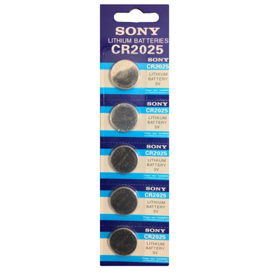 باتری سکه ای سونی (Sony) مدل 2025 بسته 5 عددی