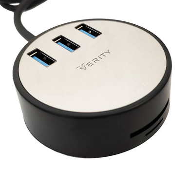 هاب 3 پورت USB3.0 وریتی (Verity) مدل H404 به همراه رم ریدر