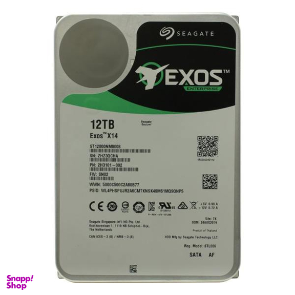 هارد دیسک اینترنال سیگیت (Seagate) مدل Exos ST12000NM0008 ظرفیت 12 ترابایت