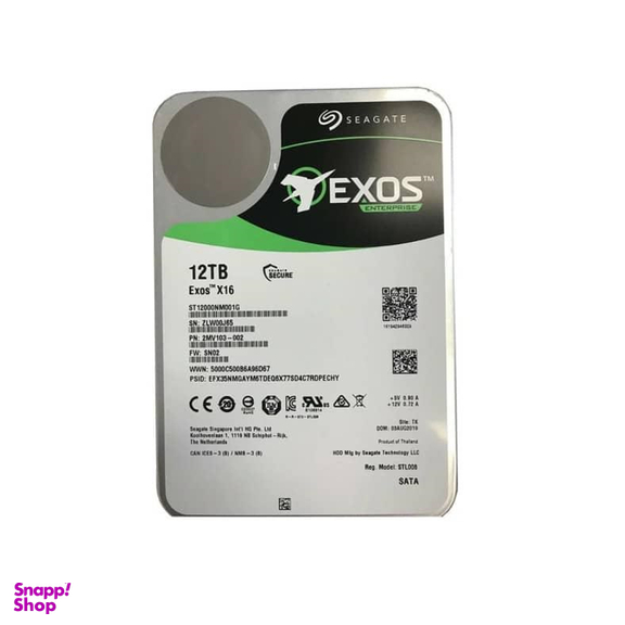 هارد دیسک اینترنال سیگیت (Seagate) مدل Exos X16 ST12000NM001G ظرفیت 12 ترابایت