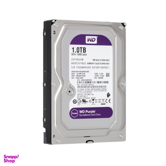 هارددیسک اینترنال وسترن دیجیتال (WD) مدل Purple WD10EJRX ظرفیت 1 ترابایت