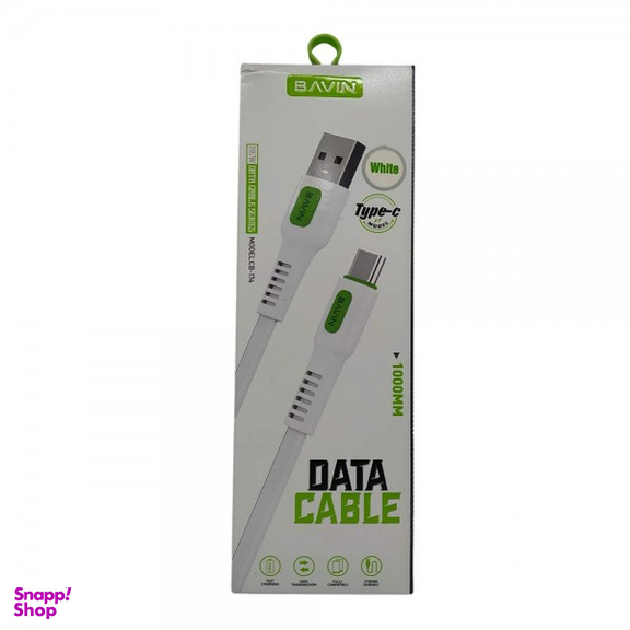 کابل تبدیل USB به USB-C باوین(BAVIN) مدل CB-174 به طول 1 متر رنگ سفید