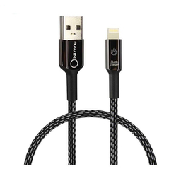 کابل تبدیل USB به لایتنینگ باوین(BAVIN) مدل CB-157 به طول 1 متر هوشمند رنگ مشکی
