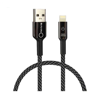 کابل تبدیل USB به لایتنینگ باوین(BAVIN) مدل CB-157 به طول 1 متر هوشمند رنگ مشکی