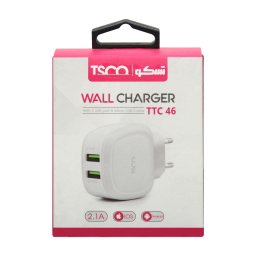 شارژر دیواری تسکو مدل TTC 46 دو پورت به همراه کابل MicroUSB