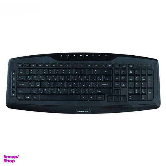 کیبورد گرین مدل GK-501 با حروف فارسی رنگ مشکی