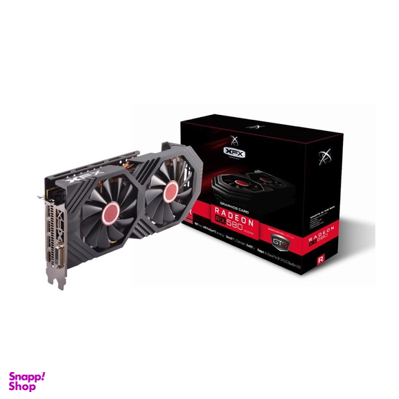 کارت گرافیک ایکس اف ایکس (XFX) مدل RX 580 OC+ GTS 3X Black Edition ظرفیت 8 گیگابایت