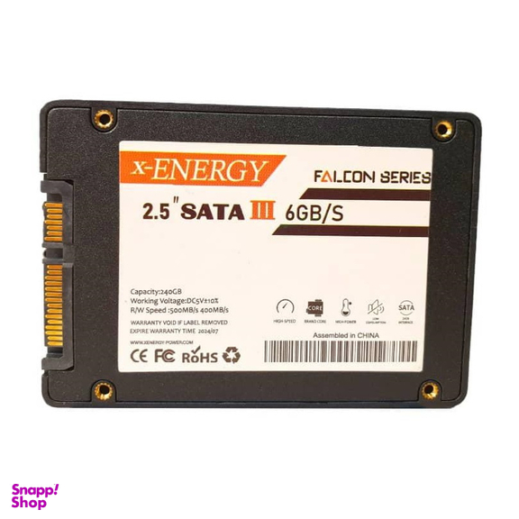 حافظه SSD ایکس انرژی (X-Energy) مدل Falcon ظرفیت 240 گیگابایت