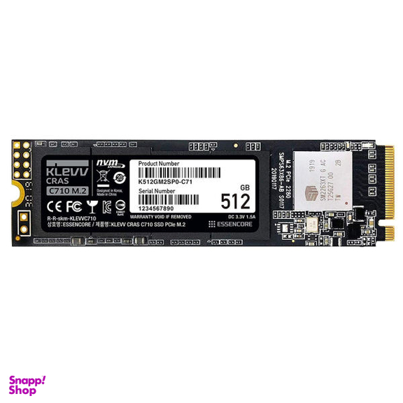 حافظه SSD اینترنال کلو (Klevv) مدل Cras C710 Nvme M.2 ظرفیت 512 گیگابایت