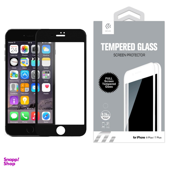 محافظ صفحه نمایش شیشه ای دیویا (De via) مدل Full Glue Tempered مناسب موبایل اپل iPhone 8 پلاس / 7 پلاس
