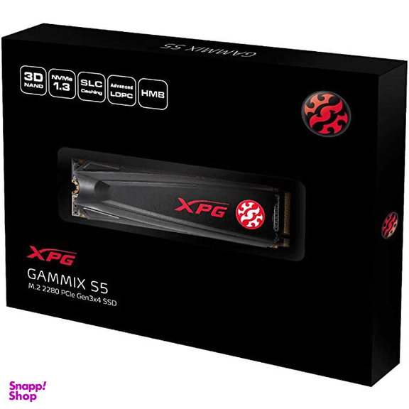 SSD اینترنال ایکس پی جی (XPG) مدل GAMMIX S5 PCIe Gen3x4 M.2 2280 ظرفیت 2 ترابایت