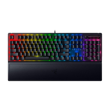 کیبورد مخصوص بازی ریزر (Razer) مدل BLACKWIDOW V3 Chroma RGB With Green Switch