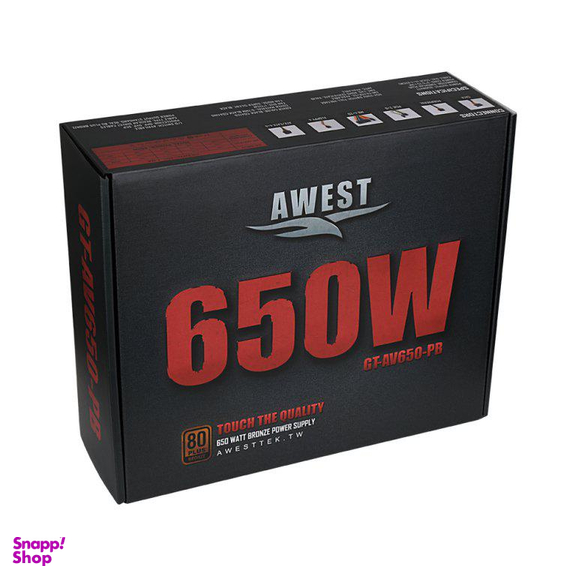 منبع تغذیه کامپیوتر اوست (OUST) مدل GT-AV650-PB