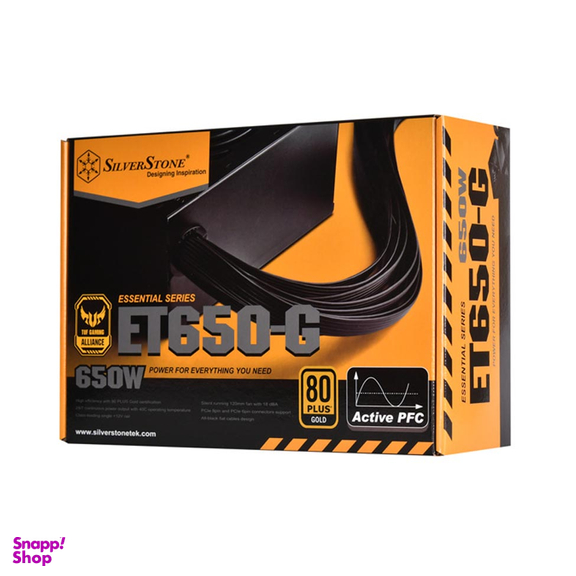 منبع تغذیه کامپیوتر پی سی کولر (silverstone) مدل Essential SST-ET650-G